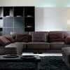 Modern Leather Sectional Couch with Deep Seating