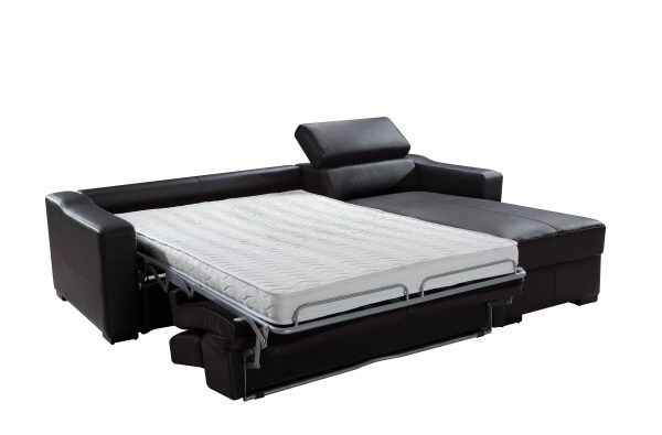 Versatile Leather Sleeper Sofa Bed