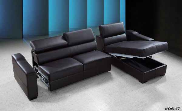 Leather Sleeper Sofa