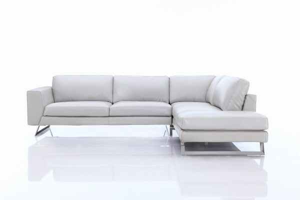 Modern L Shaped Sofa - Leather Sectional Sofa for Living Room