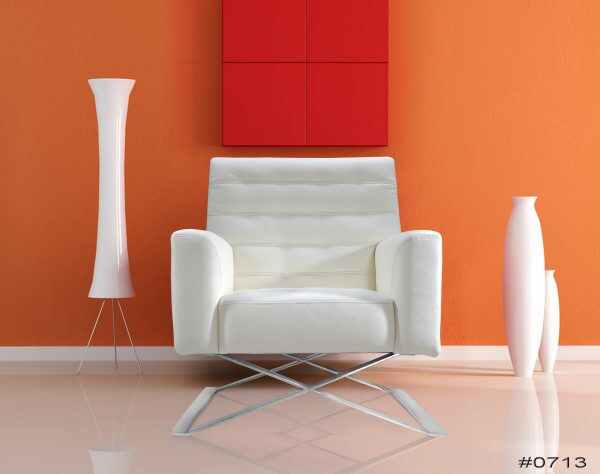Leather Chairs Modern White Armchair with Metal Base