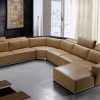 Modern Leather L Shaped Sectional