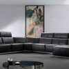 Modern Leather L Shaped Sectional