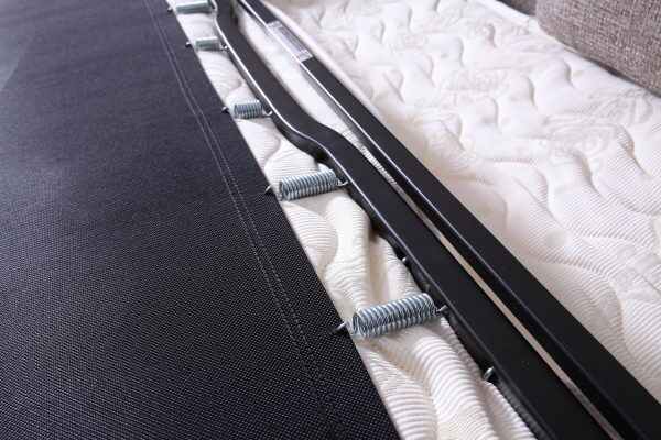 Modern Convertible Grey Sofa Bed with Comfortable Mattress