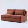 Modern Leather Couch Bed Convertible Sleeper Sofa