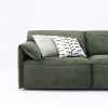 Recliner Sectional Sofa Green Chaise