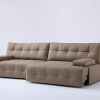 Reclining Leather Sofa Sectional Chaise