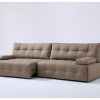 Reclining Leather Sofa Sectional Chaise