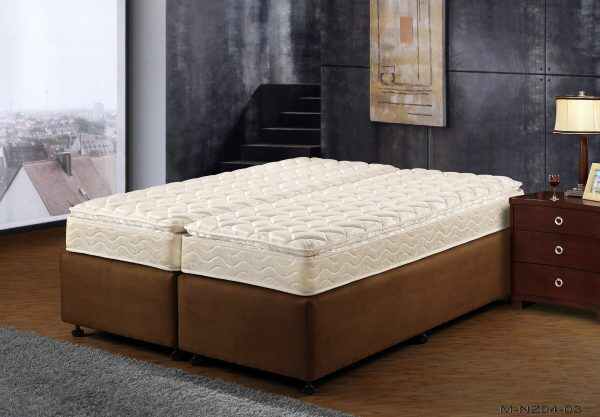 Double Bed with Mattress Premium Comfort for Restful Sleep