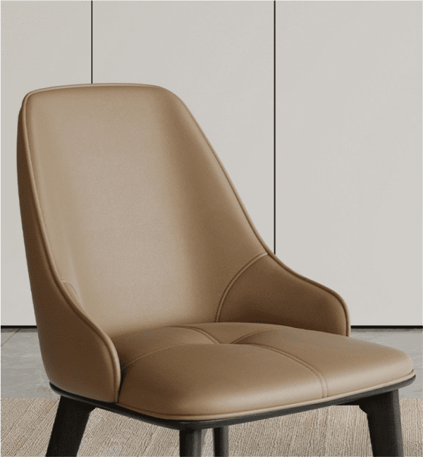 Modern Minimalist Design Leather Dining Chair