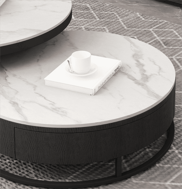 Round Side Table Modern Accent Furniture