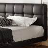 Twin XL Bed Upholstered Modern Platform Bed Frame with Headboard