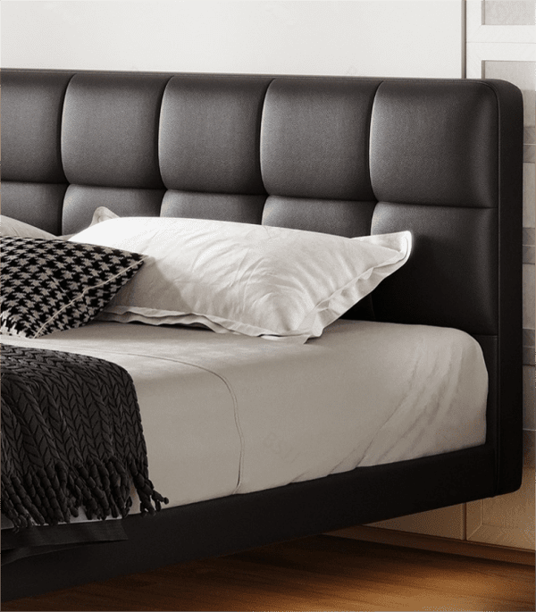 Twin XL Bed Upholstered Modern Platform Bed Frame with Headboard