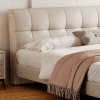 California King Bed Frame with Headboard in Modern Upholstered Design