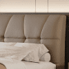 Upholstered Bed Frame Queen with Padded Headboard and Modern Design