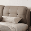 California King Bed Frames with Upholstered Headboard and Sturdy Platform Support