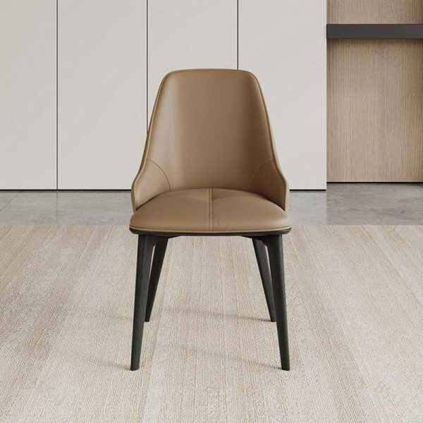 Modern Minimalist Design Leather Dining Chair