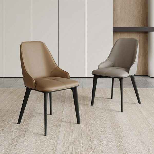 Modern Minimalist Design Leather Dining Chair