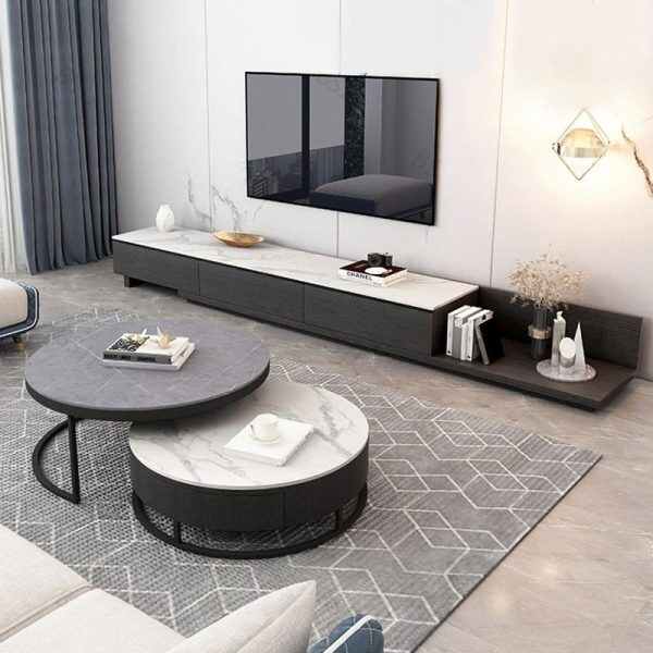 Round Side Table Modern Accent Furniture