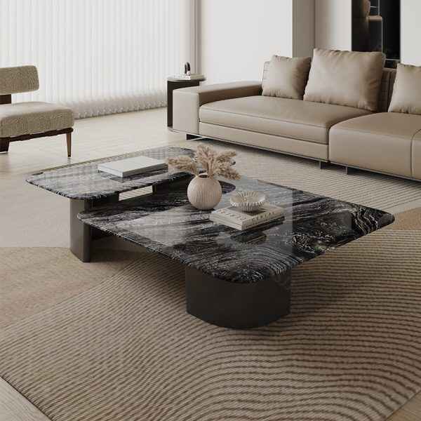 Square Coffee Table Modern Design Living Room