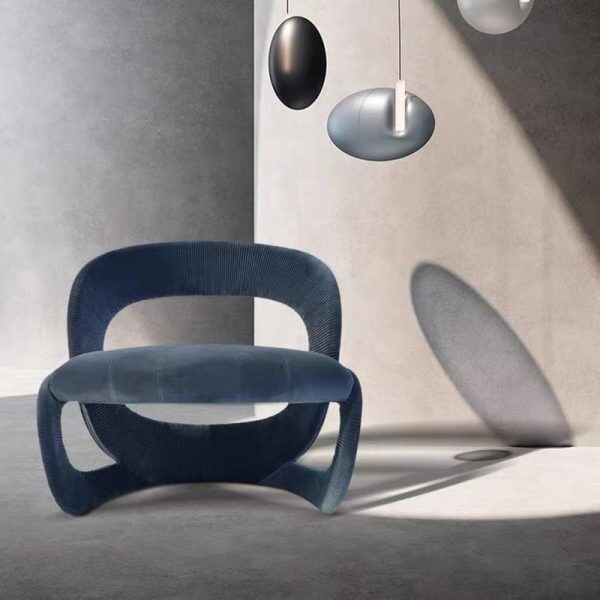 Round Chair Modern Comfort Design Living Room Accent Furniture