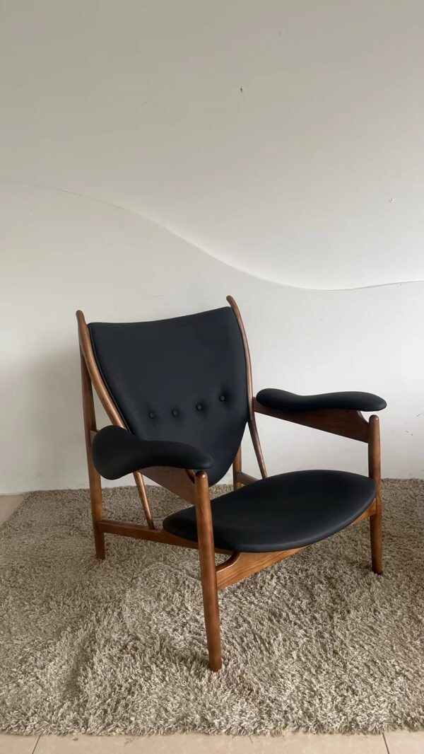 Chairs Accent Chairs Wood Black