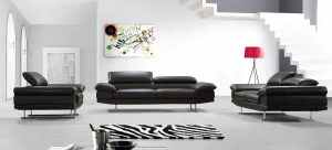 Three Seater Leather Sofa