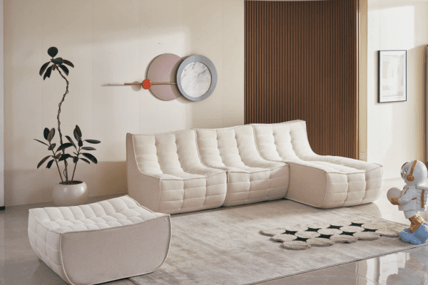 Vacuum Packed Sofa Modular White