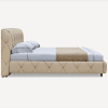 Bed Frame Solid Wood Upholstered Style