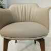 Best High Chair with Curved Back and Wooden Base