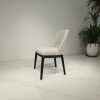 Wood Chair with Curved Backrest