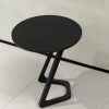 Black Round Modern Side Table for Living Room