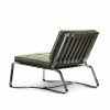 Lounge Chair in Dining Room with Chrome Frame