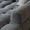 Best Sectional Sofa in Modern Cloud Grey Tufted Low Profile Design