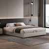 Modern Upholstered Double Bed Frame with Storage