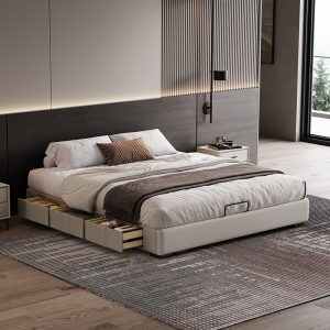 Double Bed Frame with Storage