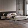 Modern Upholstered Double Bed Frame with Storage