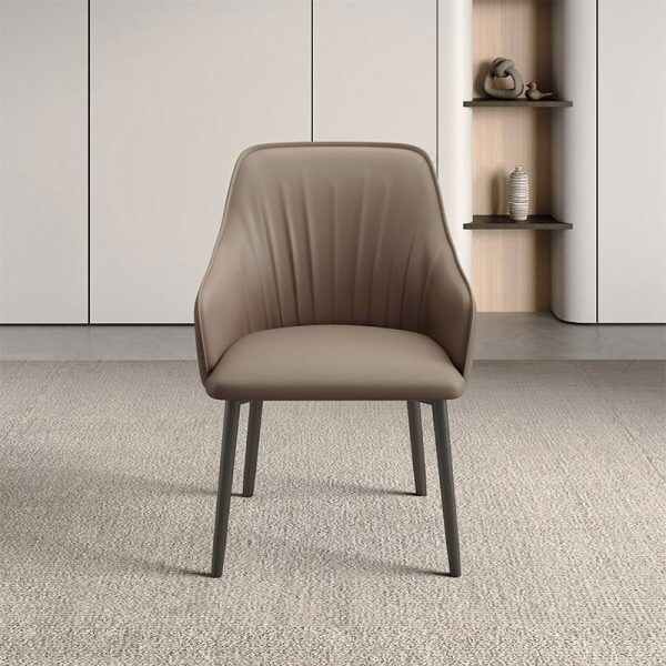 Dining Table and Chair with Armrest Upholstered