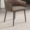 Dining Table and Chair with Armrest Upholstered