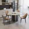 Modern Dinning Table with Round Marble Top