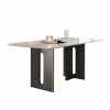 Modern Square Dining Table with Marble Finish
