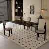 Floating Modern Dining Table with Black Top