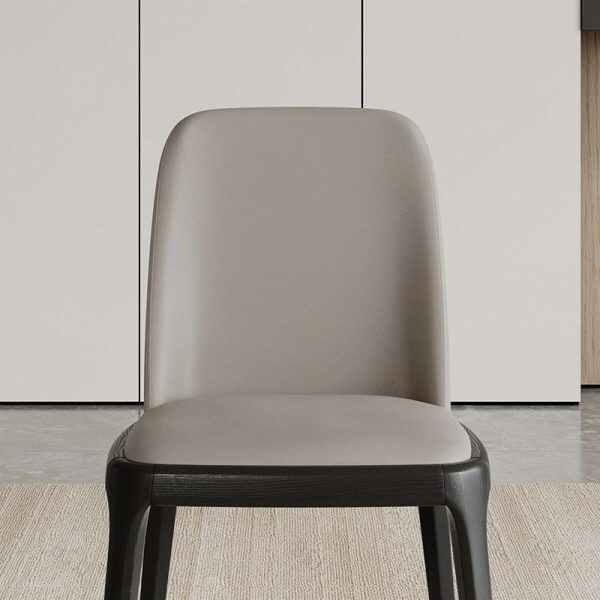Wood Dining Chair with Upholstered Seat
