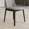 Wood Dining Chair with Upholstered Seat
