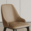 Modern Dining Chair with Leather Seat
