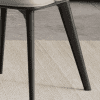 Modern Dining Chair with Leather Seat