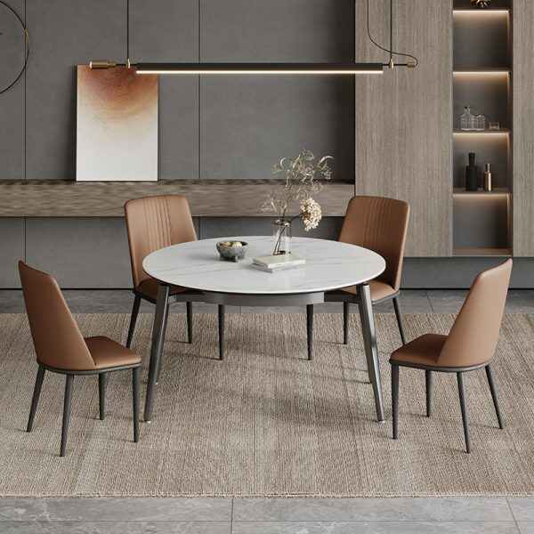 Round Dining Table Modern Harmony and Sophisticated Function