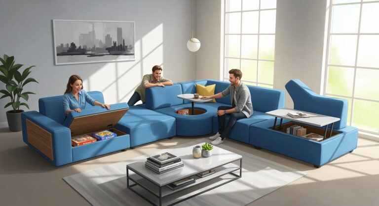 Custom sectional couch designs that surprise guests