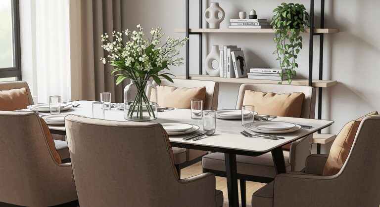 Fabric dining chairs bring comfort and style together