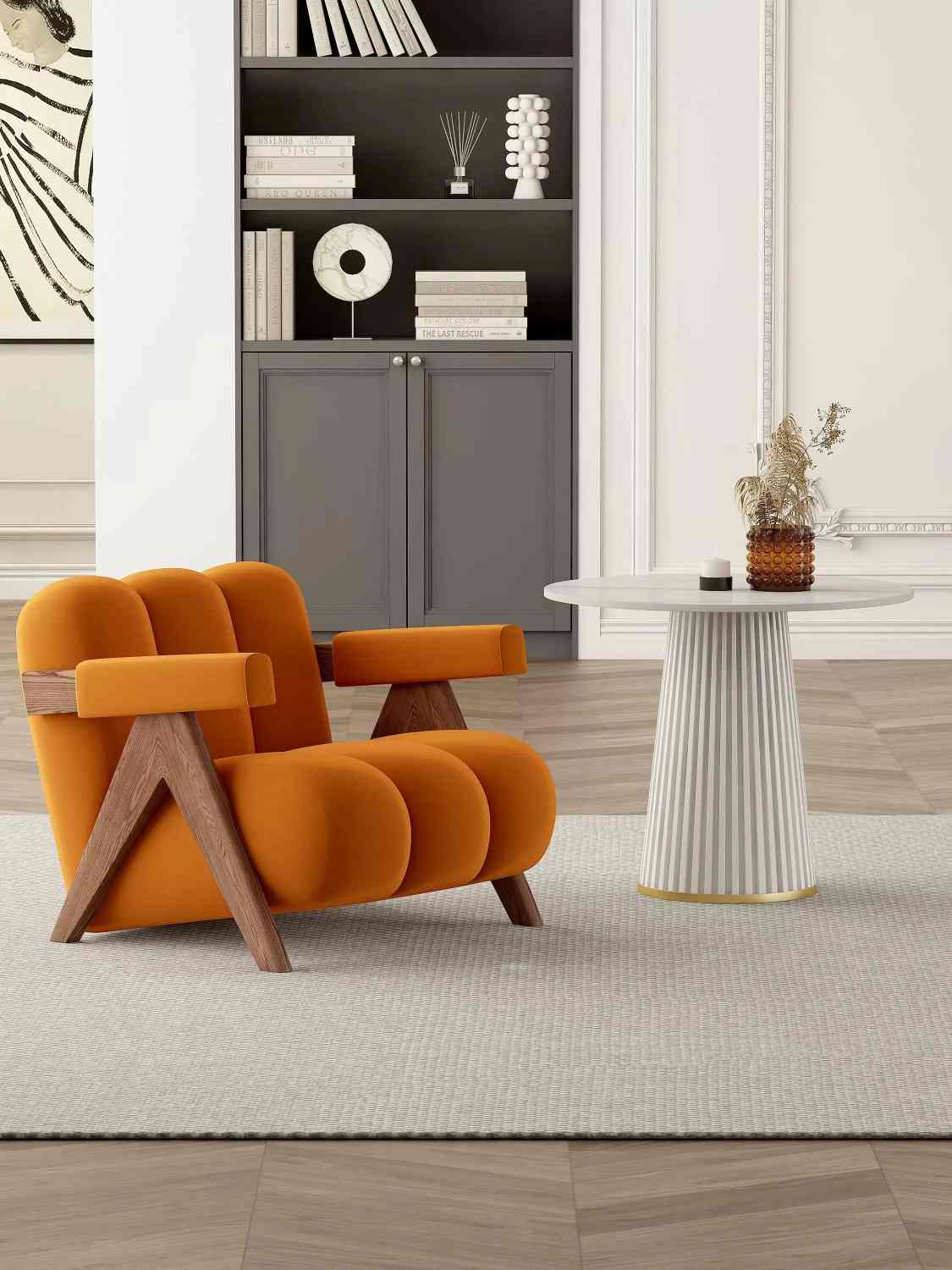 Mid-Century Modern Accent Chair SY-4168 - Image 2